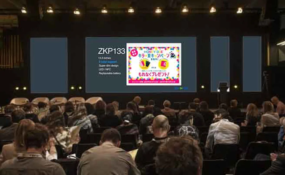 Zkong Released 8-colored Screen of ESL at Paris Retail Week