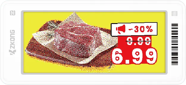 ZKC29S | 2.9'' Dot Matrix EPD Graphic Screen ESL